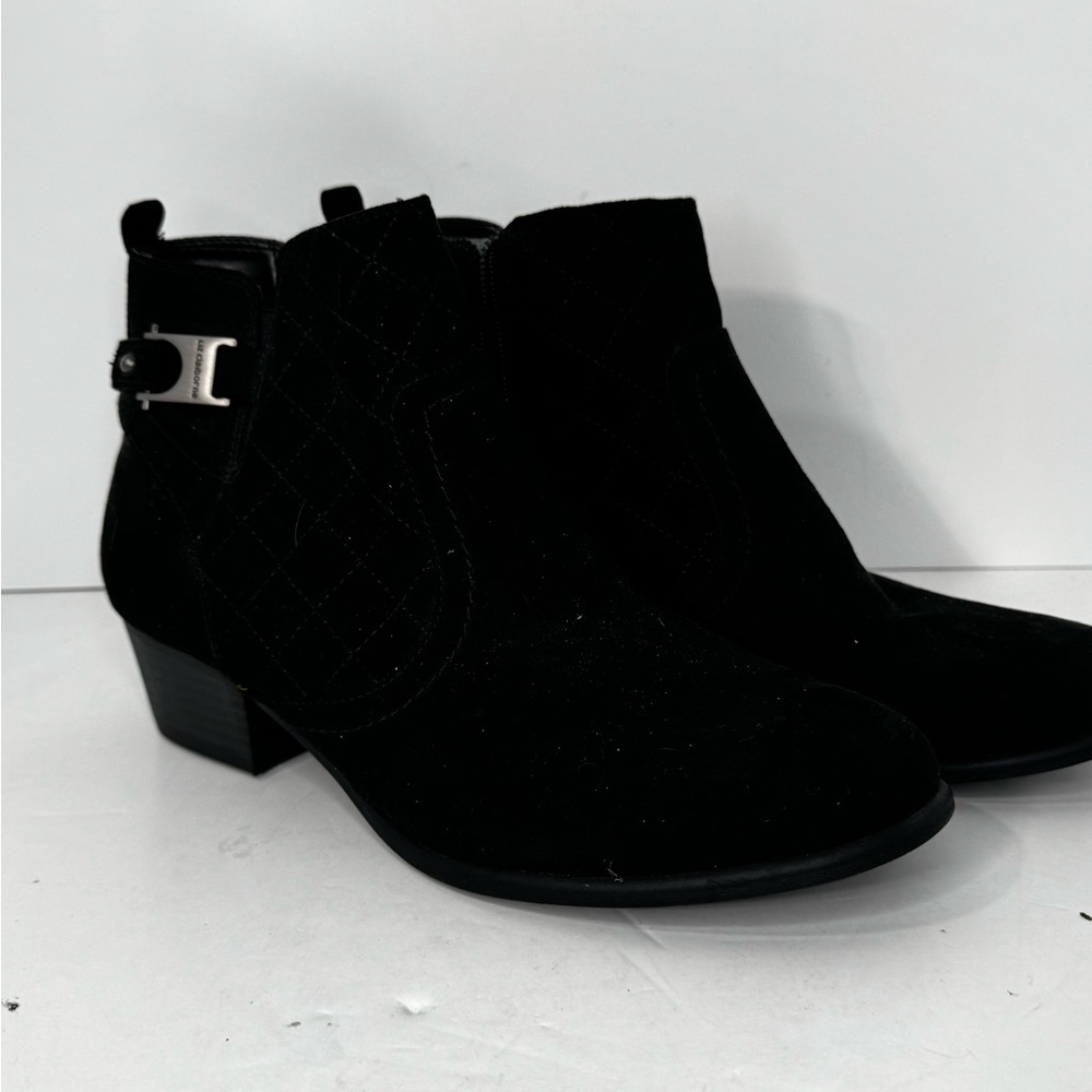 Liz Claiborne Black Ankle Booties with Buckle